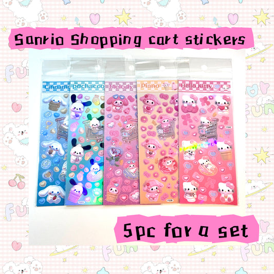 Sanrio Shopping Cart 5pc