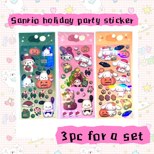 Sanrio Holiday Party 3pc